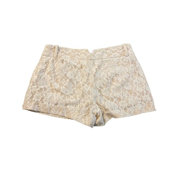 BCBG Shorts S Pia Ivory Floral lace 67% cotton 35% nylon - Picture 2 of 6